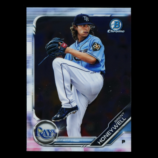 Brent Honeywell 2019 Bowman Chrome Prospects Rays