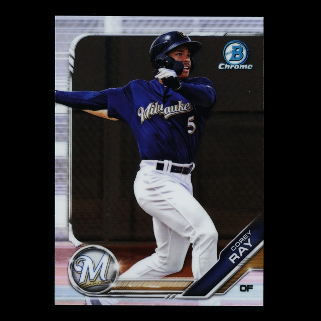 Corey Ray 2019 Bowman Chrome Prospects Brewers