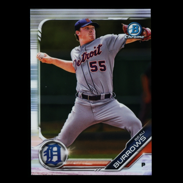 Beau Burrows 2019 Bowman Chrome Prospects Tigers