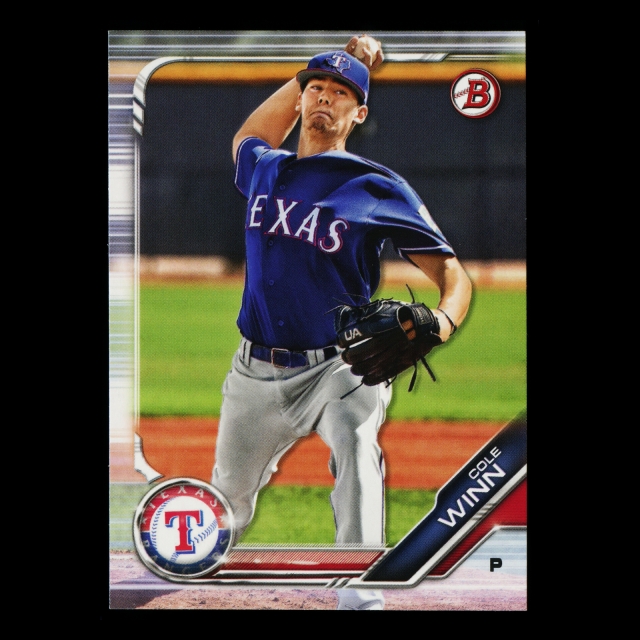 Cole Winn 2019 Bowman Prospects Rangers