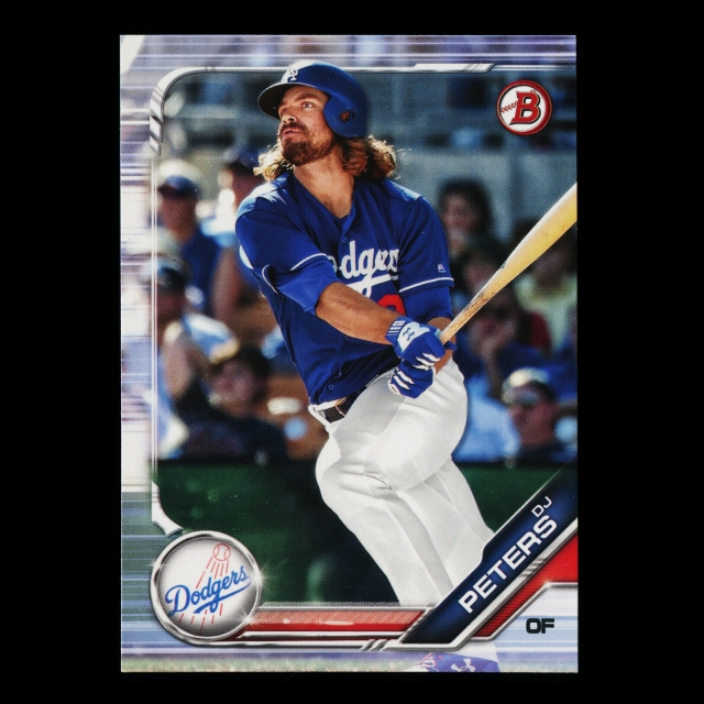 DJ Peters 2019 Bowman Prospects Dodgers