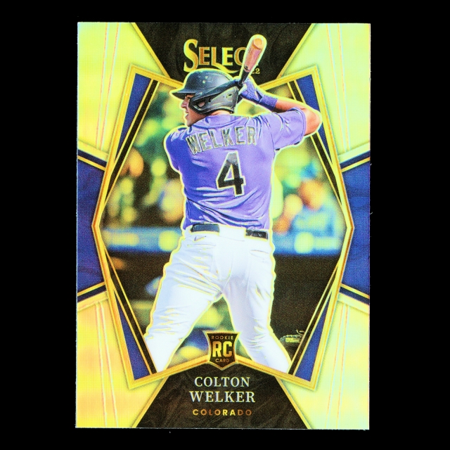 Colton Welker RC 2022 Select Rookie Holo PRM Rockies