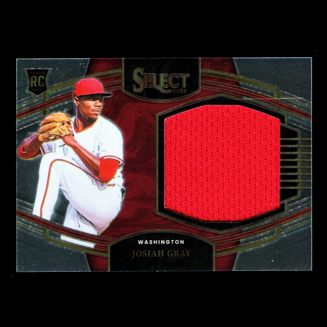 Josiah Gray RC 2022 Select Horizontal Rookie Jumbo Swatch Nationals