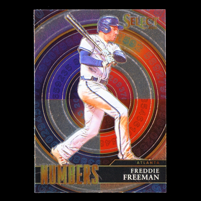 Freddie Freeman 2022 Select Numbers Braves