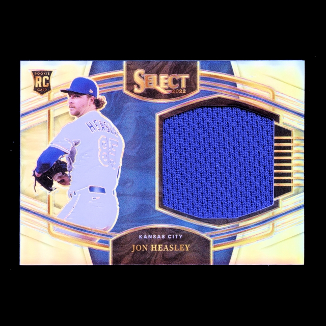 Jon Heasley RC 2022 Select Horizontal Rookie Jumbo Swatch Holo Royals 001/250