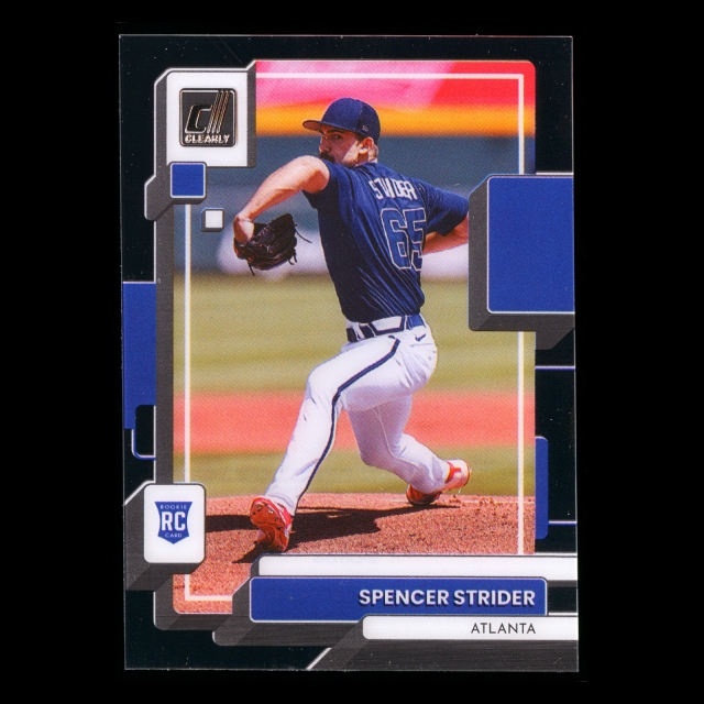 Spencer Strider RC 2022 Clearly Donruss Rookie Braves
