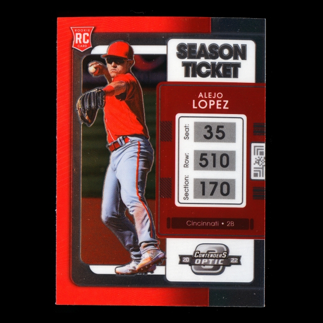 Alejo Lopez RC 2022 Contenders Optic Rookie Reds