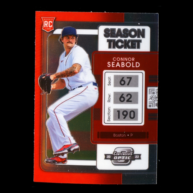 Connor Seabold RC 2022 Contenders Optic Rookie Red Sox