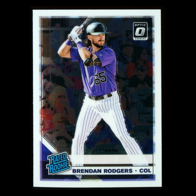 Brendan Rodgers RR RC 2019 Donruss Optic Rookie Rockies