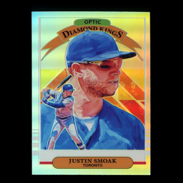 Justin Smoak 2019 Donruss Optic Diamond Kings Holo Blue Jays