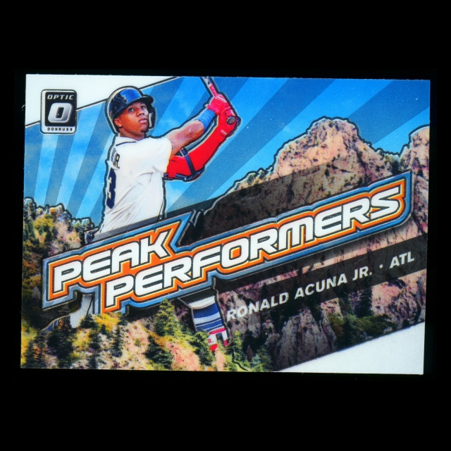 Ronald Acuna Jr. 2019 Donruss Optic Peak Performers Braves