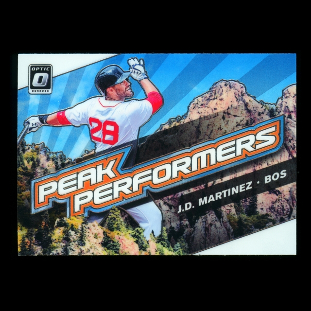 J.D. Martinez 2019 Donruss Optic Peak Performers Red Sox