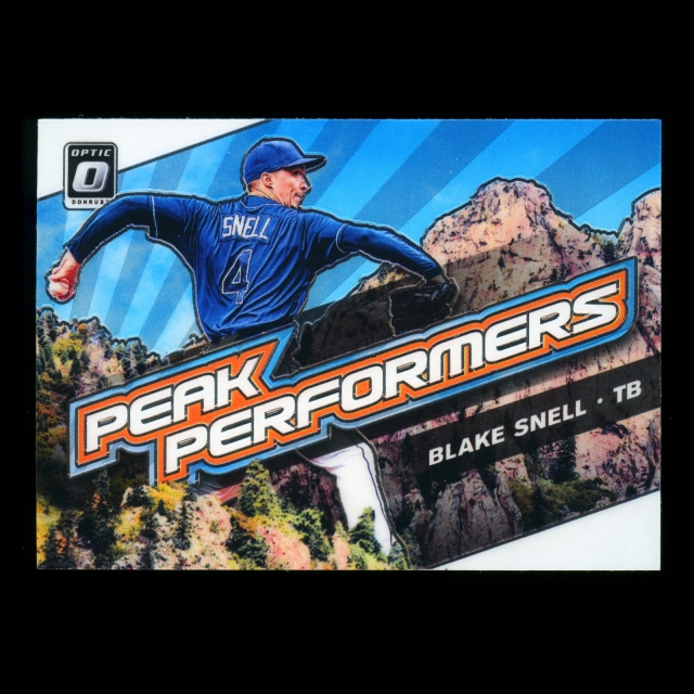 Blake Snell 2019 Donruss Optic Peak Performers Rays