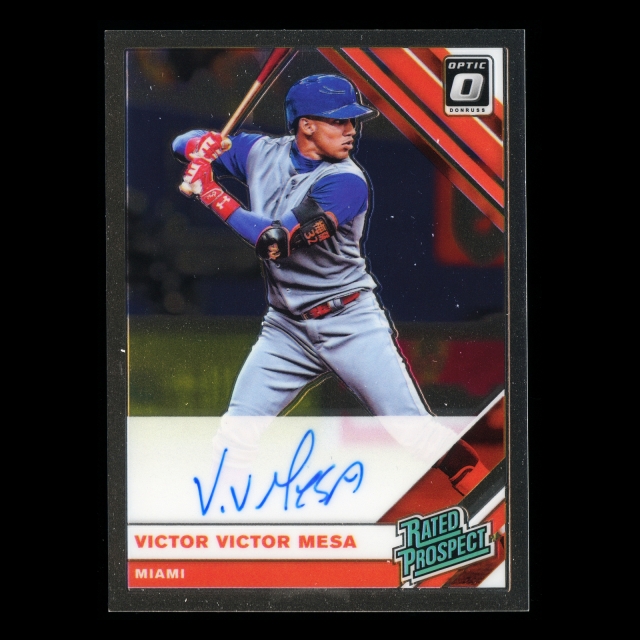 Victor Victor Mesa 2019 Donruss Optic Rated Prospects Signatures Marlins