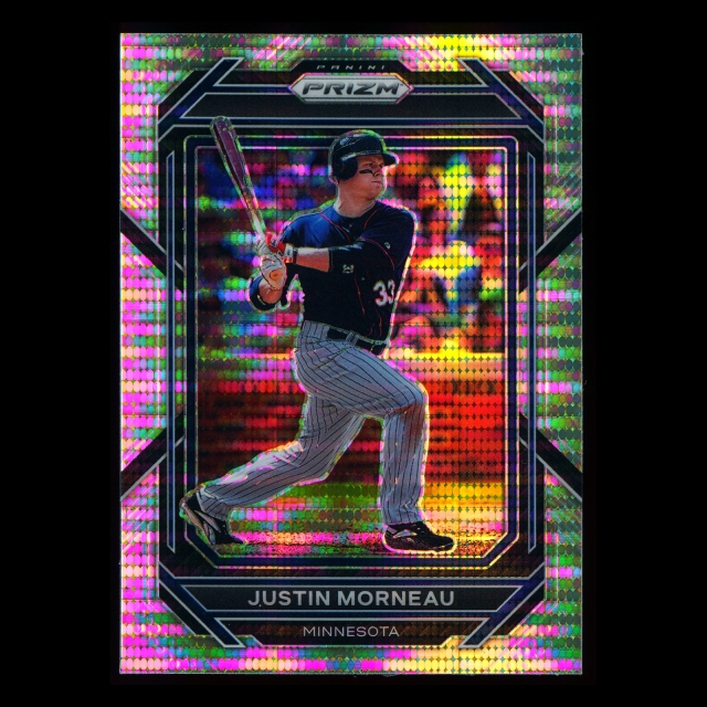 Justin Morneau 2023 Panini Prizm Pulsar Twins