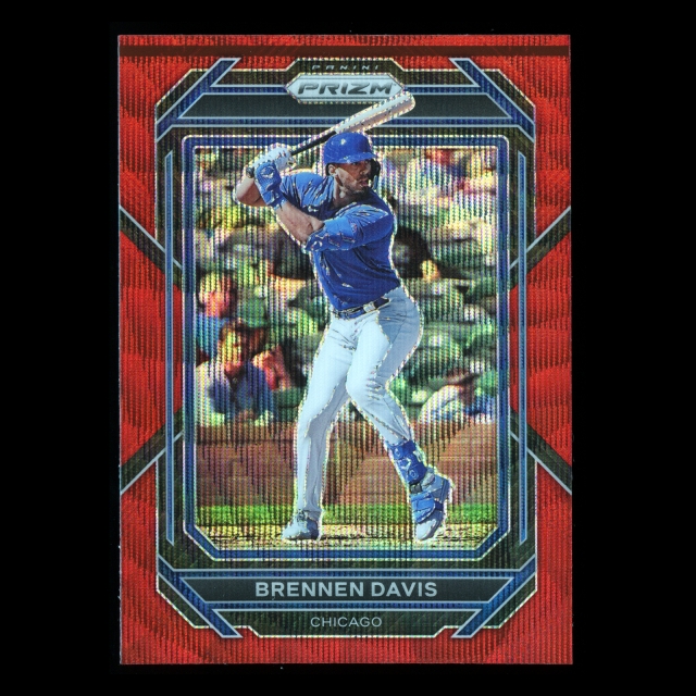 Brennen Davis 2023 Panini Prizm Red Wave Cubs
