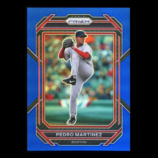 Pedro Martinez 2023 Panini Prizm Blue Red Sox 096/149