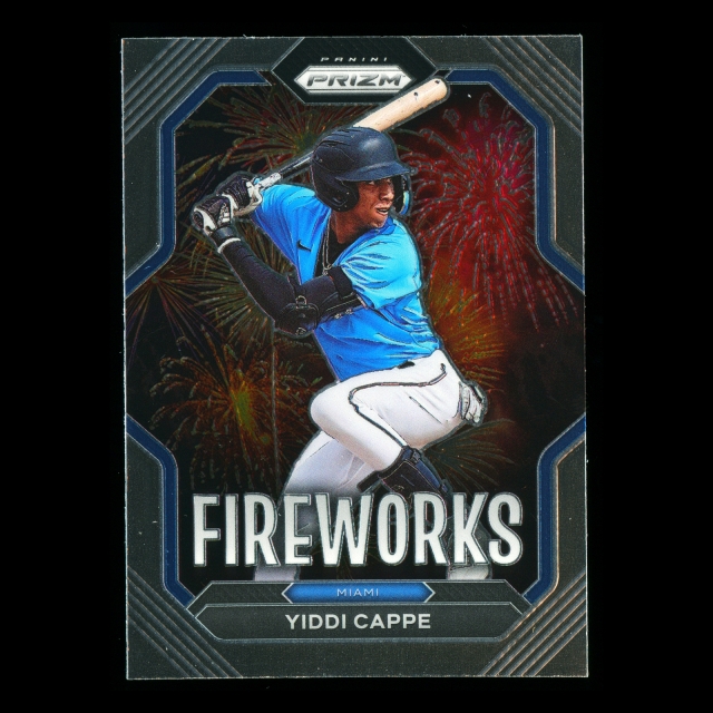 Yiddi Cappe 2023 Panini Prizm Fireworks Marlins