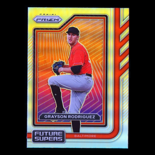 Grayson Rodriguez 2023 Panini Prizm Silver Future Supers Orioles