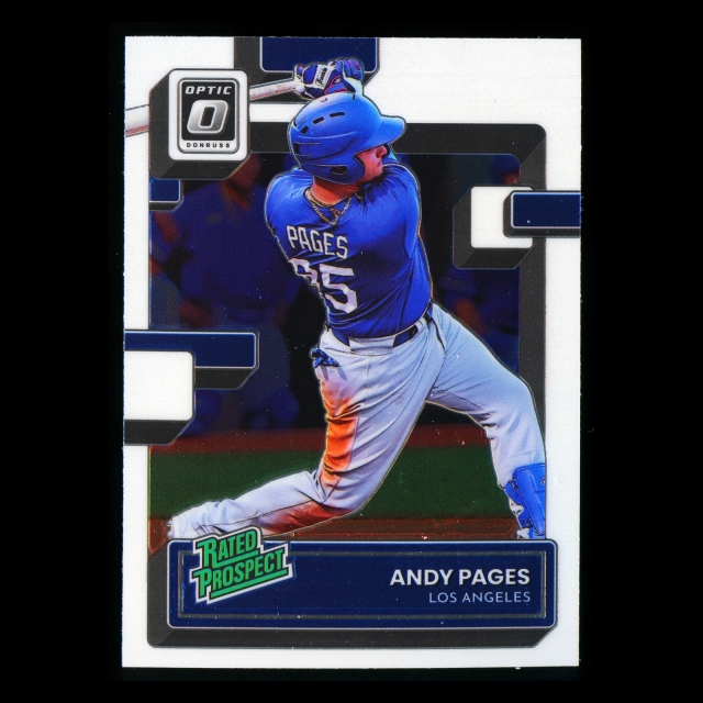 Andy Pages RR 2022 Donruss Optic Rated Prospects Dodgers
