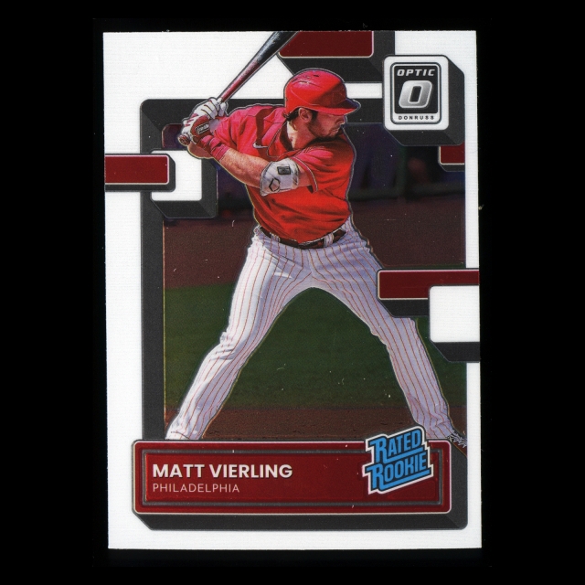 Matt Vierling RR RC 2022 Donruss Optic Rated Rookie Phillies