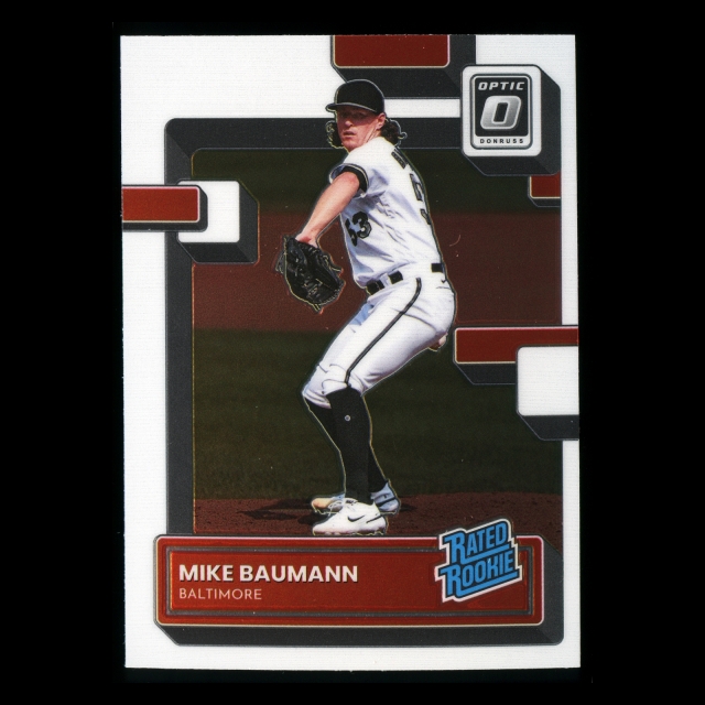 Mike Baumann RR RC 2022 Donruss Optic Rated Rookie Orioles