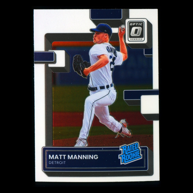 Matt Manning RR RC 2022 Donruss Optic Rated Rookie Tigers