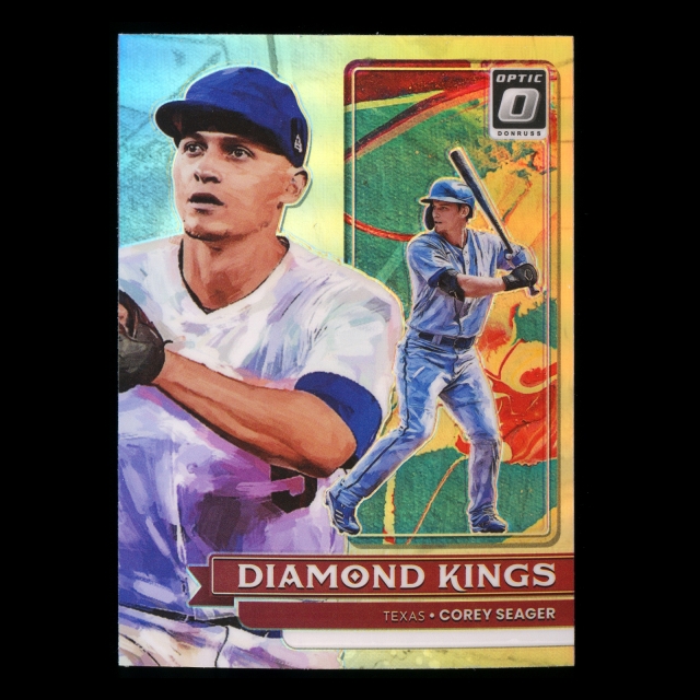 Corey Seager 2022 Donruss Optic Holo Diamond Kings Rangers