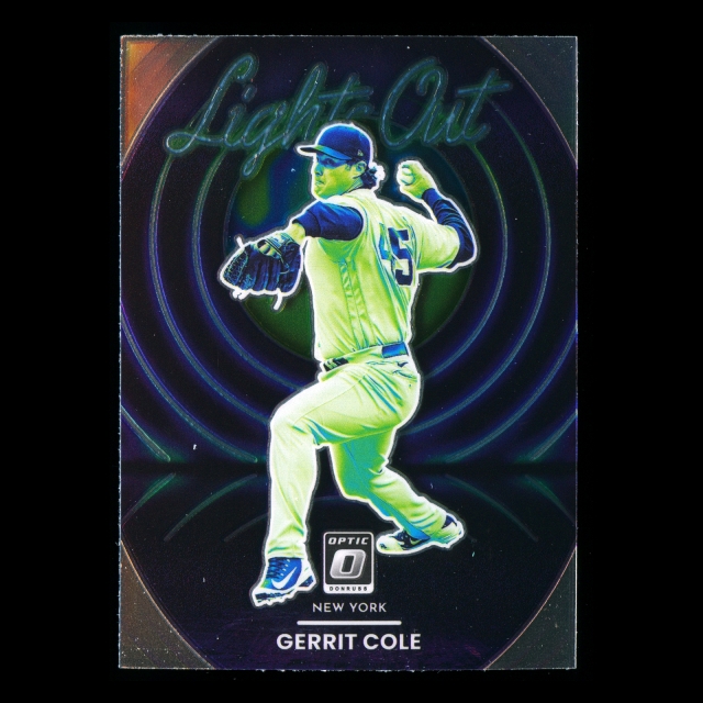 Gerrit Cole 2022 Donruss Optic Lights Out Yankees