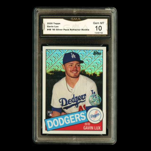 Gavin Lux RC 2020 Topps Silver Pack Rookie Dodgers #48 Gem MT 10