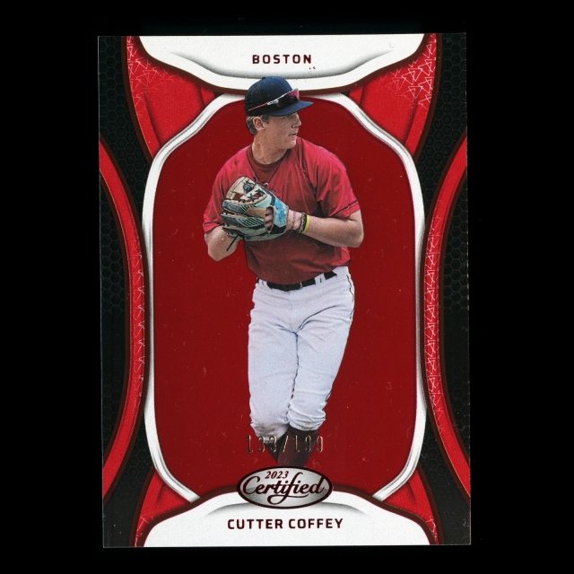 Cutter Coffey 2023 Panini Chronicles Certified Red Red Sox 133/199