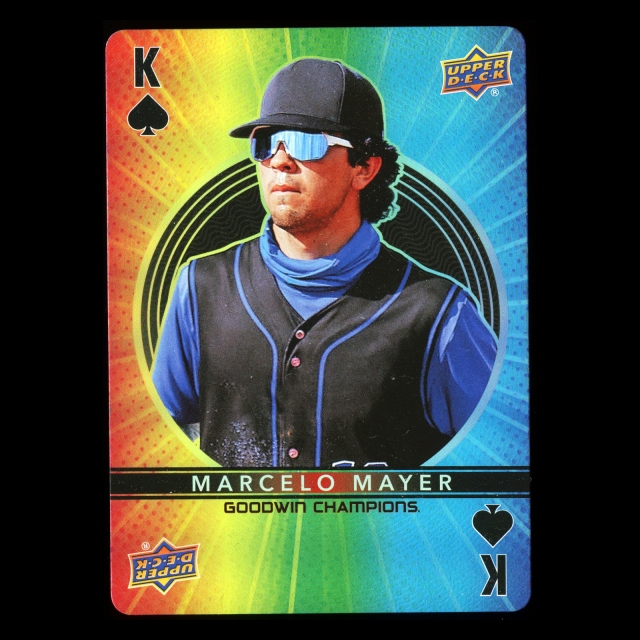 Marcelo Mayer 2022 Upper Deck Goodwin Champions Playing Cards Red Sox