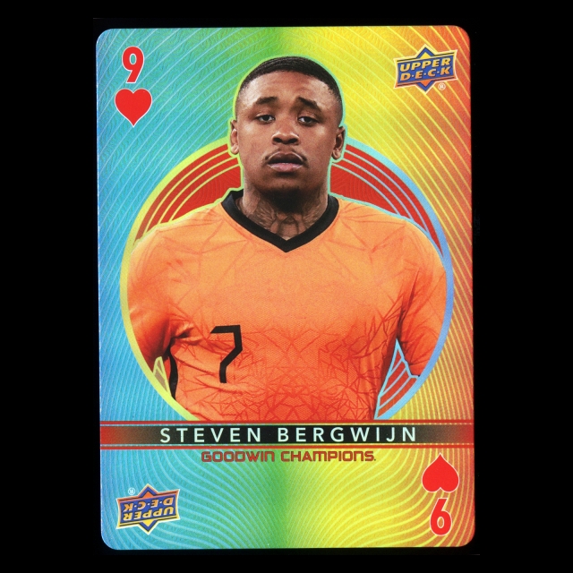 Steven Bergwijn 2022 Upper Deck Goodwin Champions Playing Cards Eredivisie