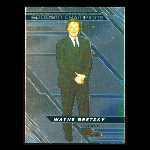 Wayne Gretzky 2022 Upper Deck Goodwin Champions Platinum Oilers