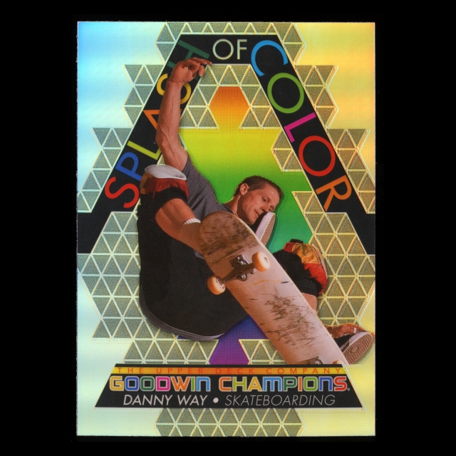 Danny Way 2022 Upper Deck Goodwin Champions Splash of Color Rainbow Platinum