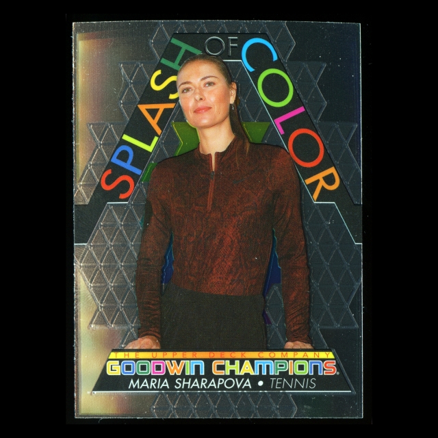 Maria Sharapova 2022 Upper Deck Goodwin Champions Splash of Color Platinum