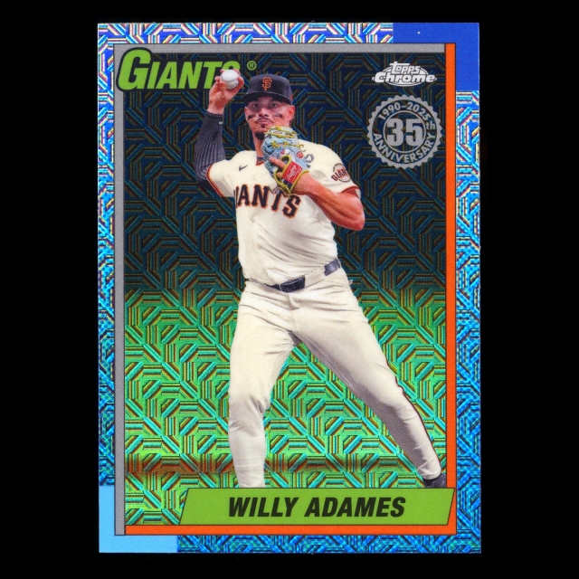 Willy Adames 2025 Topps '90 Topps Silver Pack Chrome Retro Giants