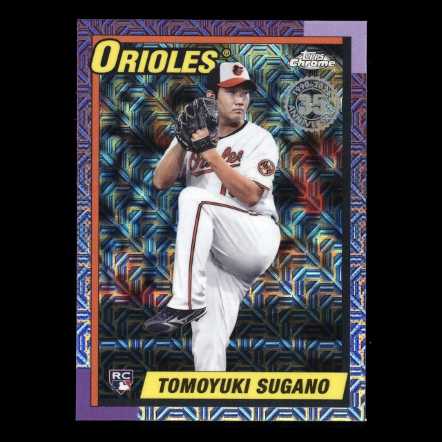 Tomoyuki Sugano RC 2025 Topps '90 Topps Silver Pack Chrome Retro Rookie Orioles