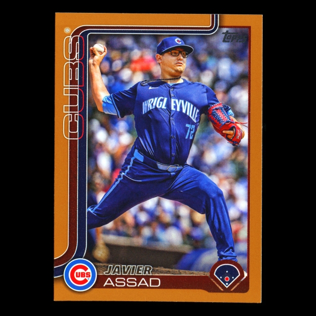 Javier Assad 2025 Topps Gold Cubs 1514/2025
