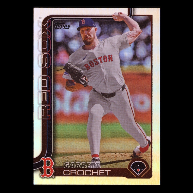 Garrett Crochet 2025 Topps Rainbow Foil Red Sox