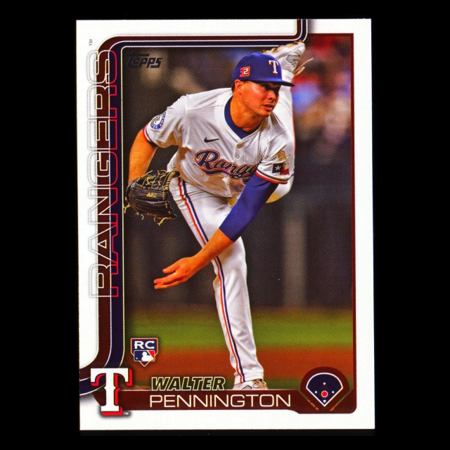 Walter Pennington RC 2025 Topps Rookie Rangers