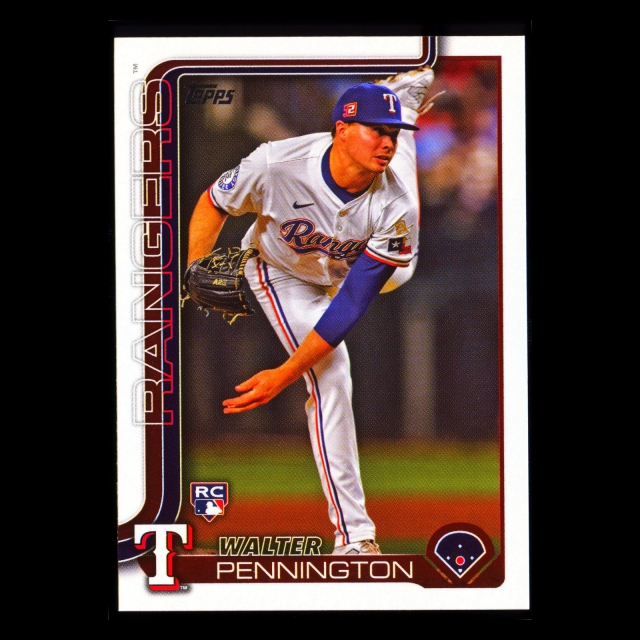 Walter Pennington RC 2025 Topps Rookie Rangers