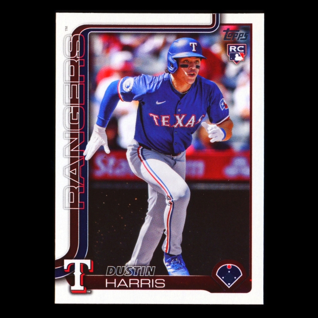 Dustin Harris RC 2025 Topps Rookie Rangers