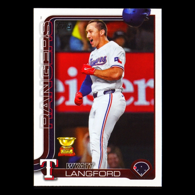 Wyatt Langford 2025 Topps Rangers