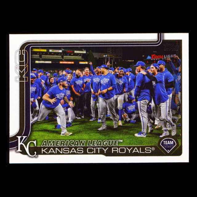 Kansas City Royals 2025 Topps Team Card Royals