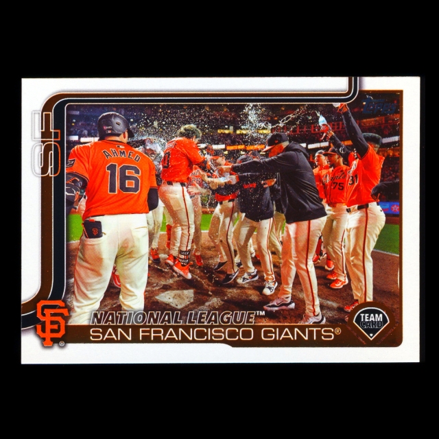 San Francisco Giants 2025 Topps Team Card Giants