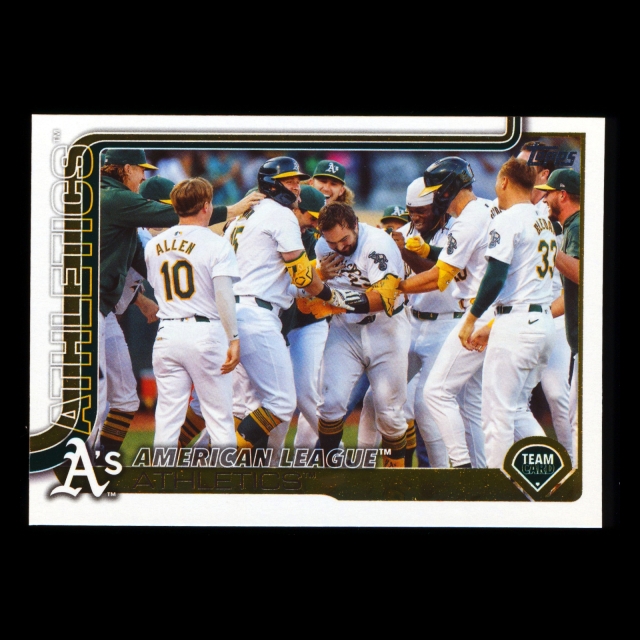 Oakland Athletics 2025 Topps Team Card Athletics