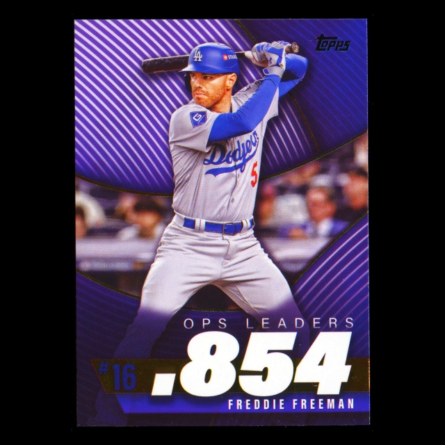 Freddie Freeman 2025 Topps OPS Leaders Dodgers