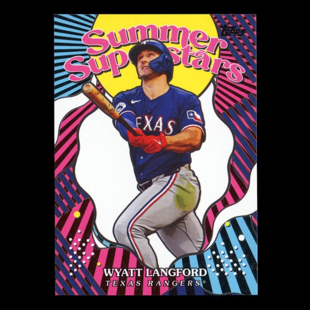 Wyatt Langford 2025 Topps Summer Superstars Rangers