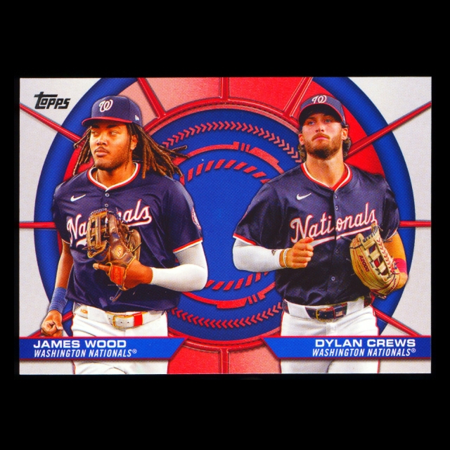 Dylan Crews James Wood 2025 Topps Dynamic Duos Nationals